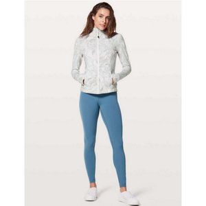 Lululemon Define Jacket Jasmine White Multi Size 10 Luon Body Skimming
